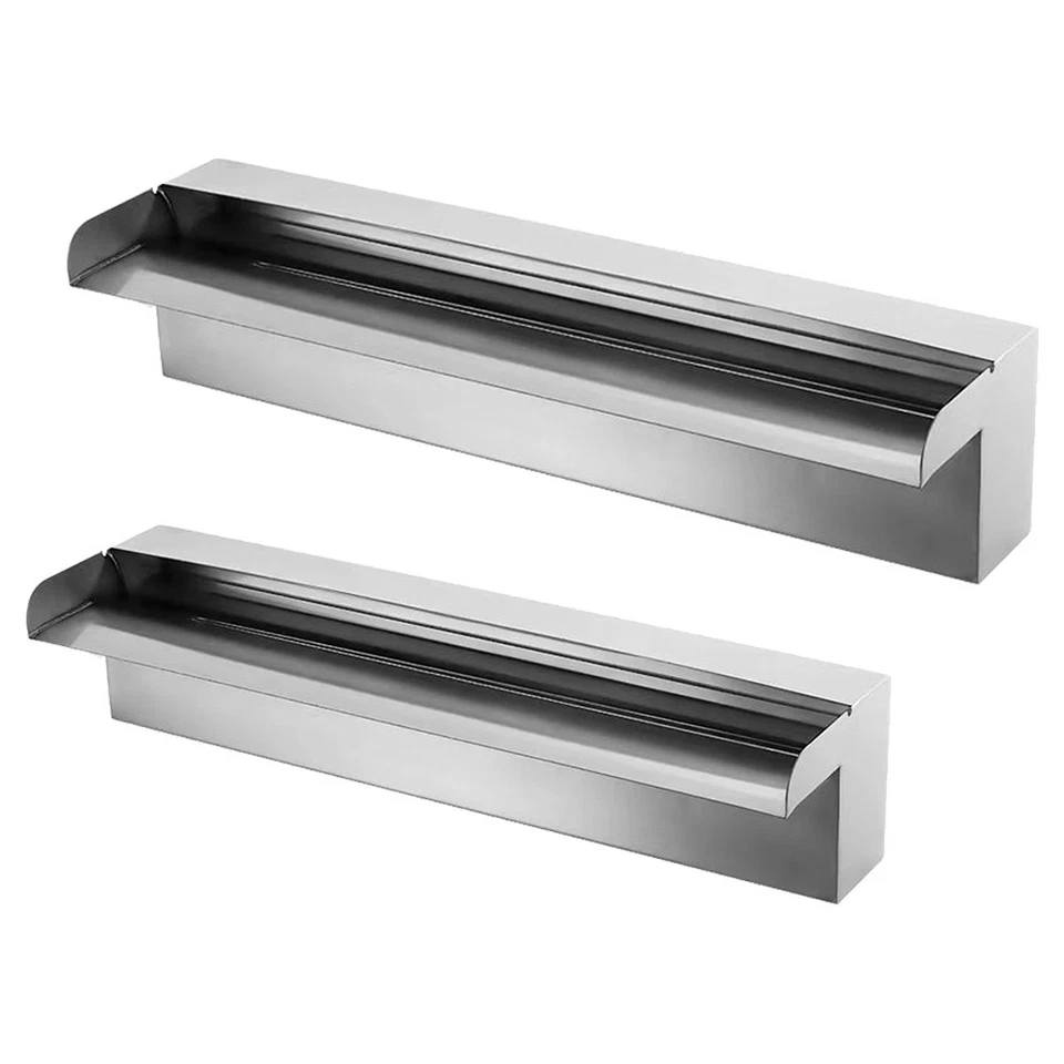 Elegante fuente de cascada de acero inoxidable para embellecer tu sala de estar al aire libre Foto 3 de 4