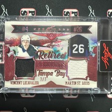2022 Leaf Art of Hockey - Lecavalier / St. Louis Retired Remnants 7/7 Lightning