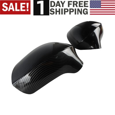 2 Carbon Look Side Mirror Covers For Seat Leon MK2 1P Ibiza MK4 6J Exeo 3R 08-17