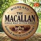 Highland Whiskey Vintage Aluminum Tin Metal Signs Home Décor 8x8
