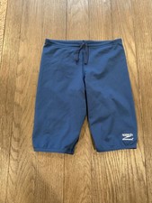Mens Speedo Endurance Spandex Jammers Compression Shorts swimsuit Blue 28