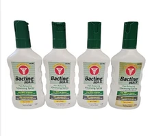 4 Pack Bactine Max Pain Relieving Cleansing Spray 5 Oz each *Flawed READ