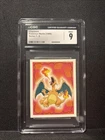 Pokemon Charizard #6 Topps Merlin Sticker Series 1 CGC 9 TCG 1999