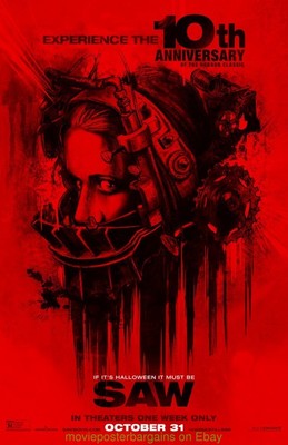 SAW MOVIE POSTER 10th Ann. Original DS 27x40 ULTRA RARE Very Few Printed !!!