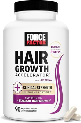 #ad Force Factor Hair Growth Accelerator Multivitamin for Women amp; Men with Lustr... $26.99