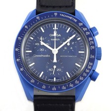Omega Swatch×OMEGA Watch Speedmaster Mission to Neptune S033N100 Blue Dial Quartz