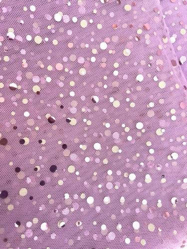 “Groovy” 50" X 84" Tab Top Pink Sequin Sheer Curtain Panels Lot of 3 NWOT - Picture 12 of 14
