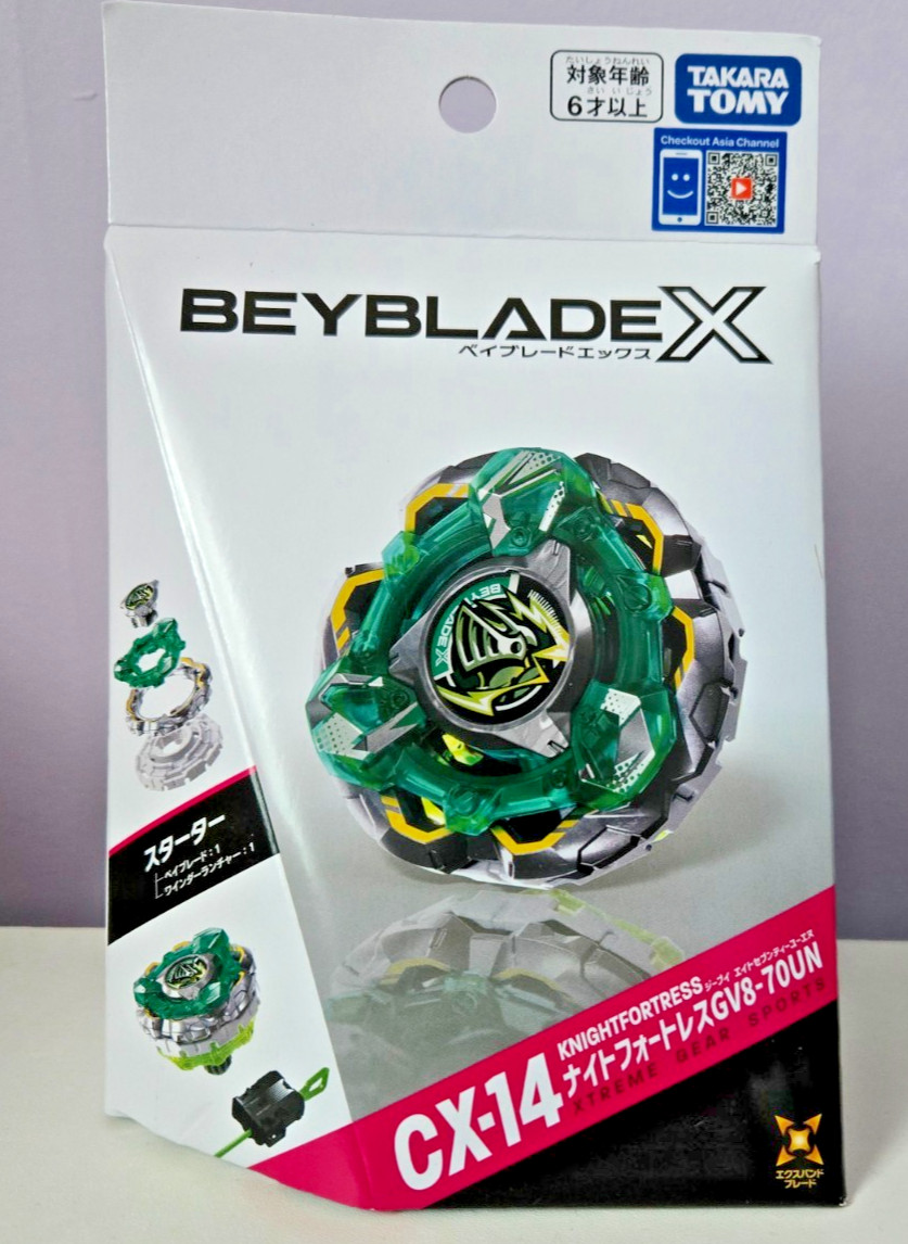 CX-14 Takara Tomy Beyblade X Starter KnightFortress GV8-70UN, UK seller In stock