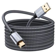 Meokse Mini USB Cable 20FT/6M Portable 2.0 Type A to B High 20ft/6m 