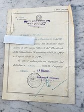 DISTRETTO MILITARE DI  TRIESTE VECCHIO DOCUMENTO OLD DOCUMENT 1963
