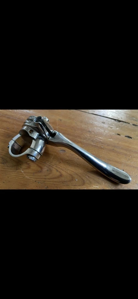 VINTAGE DOHERTY MOTORCYCLE DECOMPRESSION IGNITION AIR LEVER 7/8 TRIUMPH NORTON - Image 4 of 4