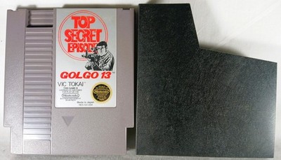 Golgo 13: Top Secret Episode W/slip case (NES, 1988) Authentic, cleaned & Tested