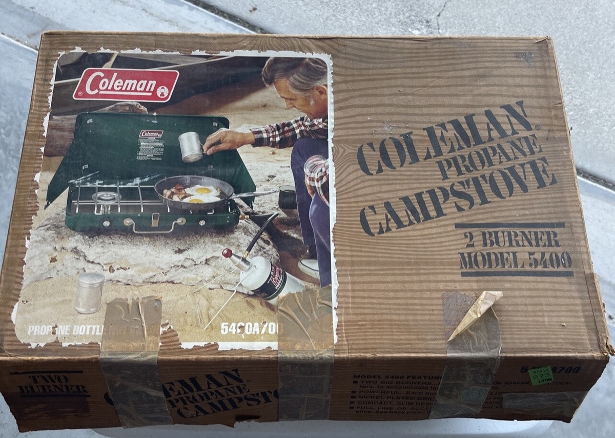 Coleman Propane 2 Burner Camp Stove 5400 A700 Complete Original