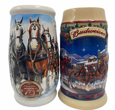 budweiser 75th anniversary stein