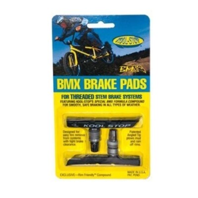 Kool Stop BMX Threaded Brake Pads   KSBMXB / Black [2pc]  AUS STOCK  Bike Shoe
