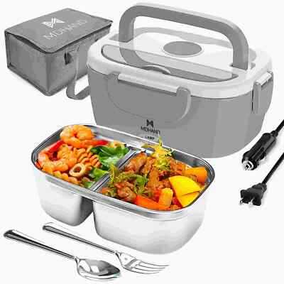 110V Portable Oven Food Warmer Electric Lunch Box Mini Heated Box fo Office Home