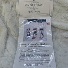 Posy Collection George Washington Mount Vernon Mini Stocking PC 594 Cross Stitch