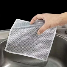 Multipurpose Wire Miracle Cleaning Cloths,Double Layer Wet Dry Dishwashing Rags