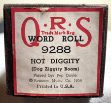 QRS Word Roll 9288 - "Hot Diggity" - Played by Pep Doyle - 1956