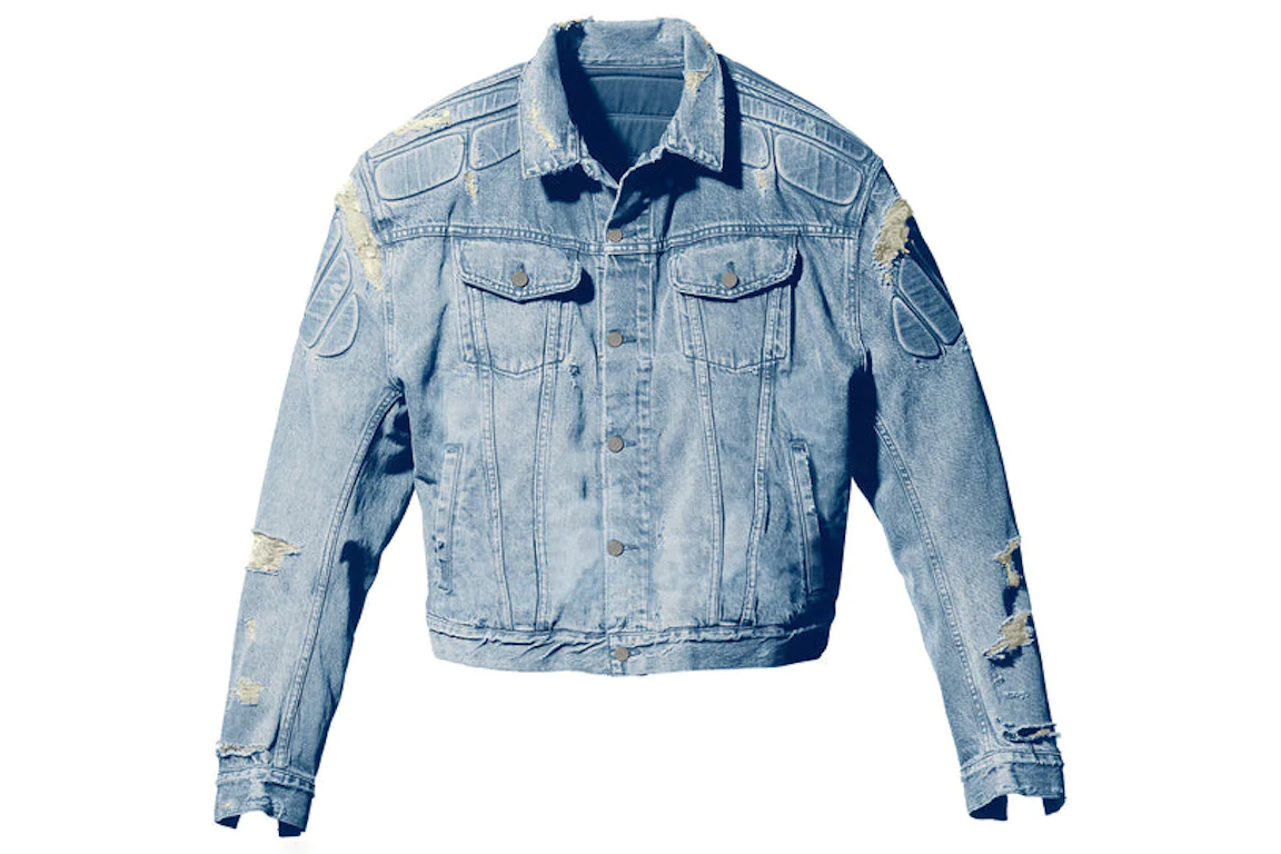 Yeezy Gap Engineered by Balenciaga Padded Denim Jacket Size Yeezy Gap Engineered by Balenciaga Padded Denim Jacket Size