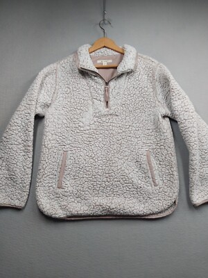 Sherpa Vest Francesca's Miami Sherpa Vest Medium Zip Snap Closure Rose NWT