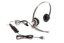 Plantronics Encore Pro HW720 Binaural Headset  Poly DA80 USB Audio Processor