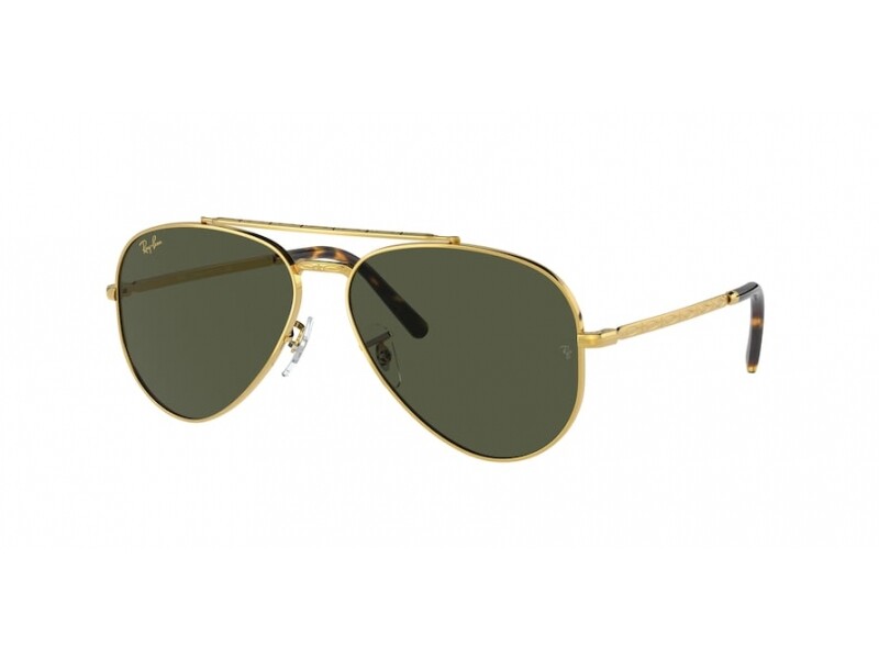 Ray-Ban Sunglasses RB3625 NEW AVIATOR 919631 Gold green Man Ray-Ban Sunglasses RB3625 NEW AVIATOR 919631 Gold green Man