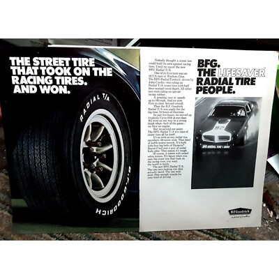 1971 BF Goodrich Tires John Cordts Tirebird Car Original Print Ad vintage