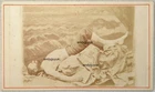 CDV WASHED UP SAILOR ROCKS POST MORTEM ARTHUR EASON ANTIQUE PHOTO