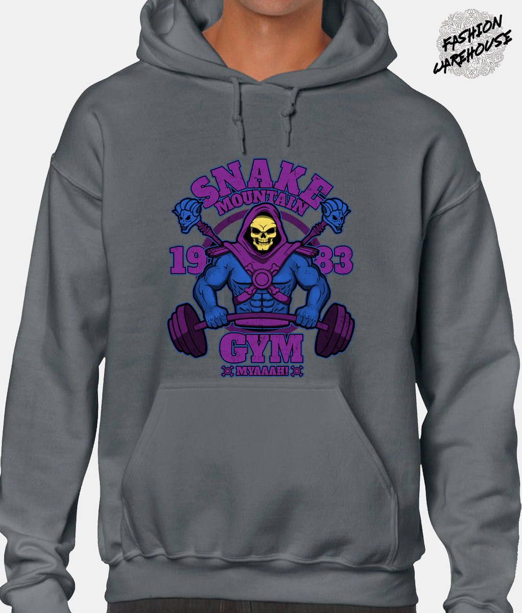 Skeletor Gym Hoody Hoodie Cool He-Man Retro Design Snake Mountain Classic  Top