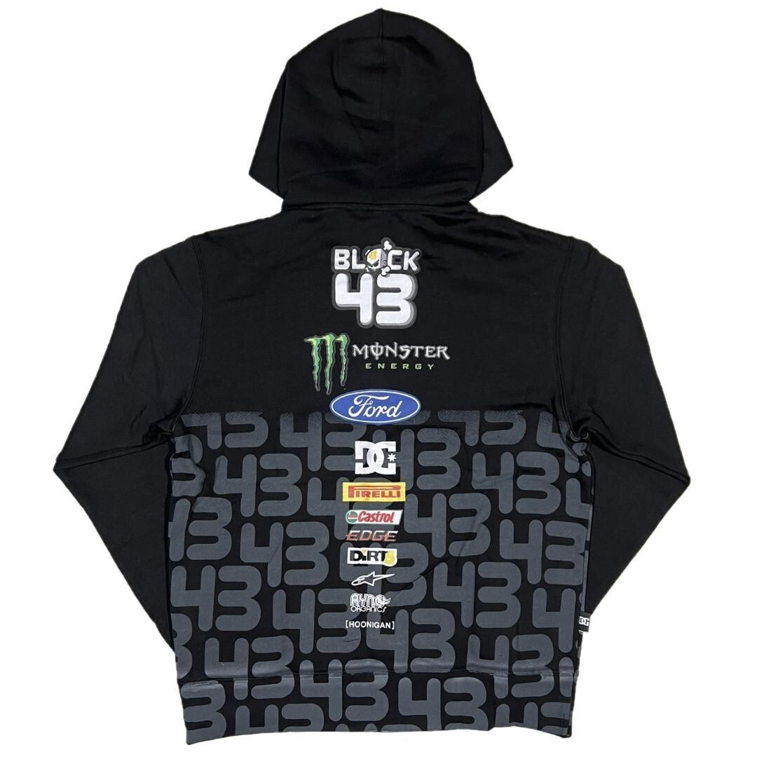 DC Ken Block MONSTER ENERGY Sponsored Half Monogram Zip-up Hoodie
