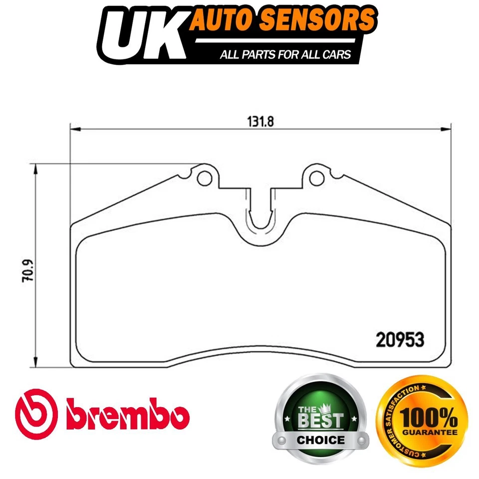 Fits Porsche 911 928 944 968 959 Brembo Front Rear Brake Pads Set - Image 2 of 4