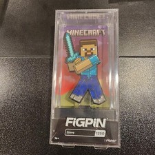 SDCC 2023 Exclusive FiGPiN Minecraft Steve Glitter 1250 LE 500 - IN HAND