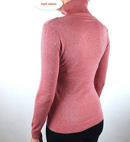 Lupetto Donna Lurex Lunghe Sottogiacca viscosa caldo elasticizzato  brillantini | eBay