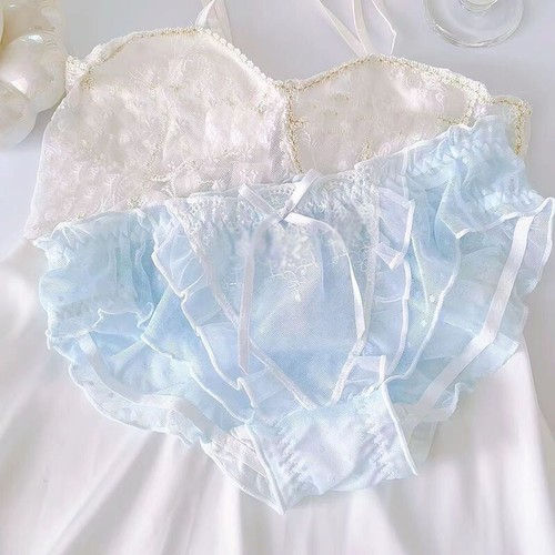Lolita Sweet Girls Sheer Panties With Bow - Briefs, Polyester, Japanese Style 6 thumbnail image