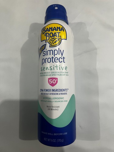 simply protect sensitive mineral enriched sunscreen lotion spray spf 50