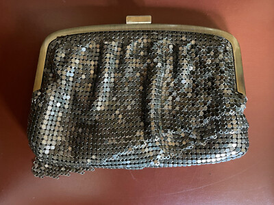 Zara Mini Crossbody Bag/Clutch - Silver With Sequins