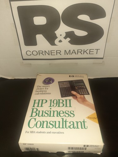 VINTAGE HP HEWLETT PACKARD 19BII CALCULATOR FINANCIAL BUSINESS Untested