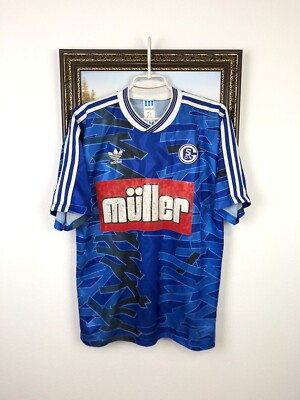 FC Schalke 04 Home football shirt 1993 Soccer Adidas Jersey Mens