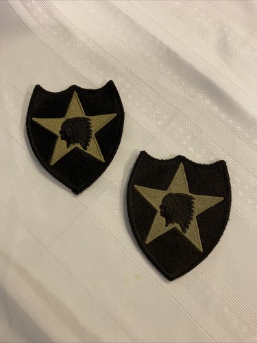 32) 2nd Infantry Division Multicam OCP Scorpion Hook Fastener Patch Made USA X2