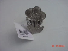 6  Pewter-Color   Cherries  Napkin  Rings  NEW