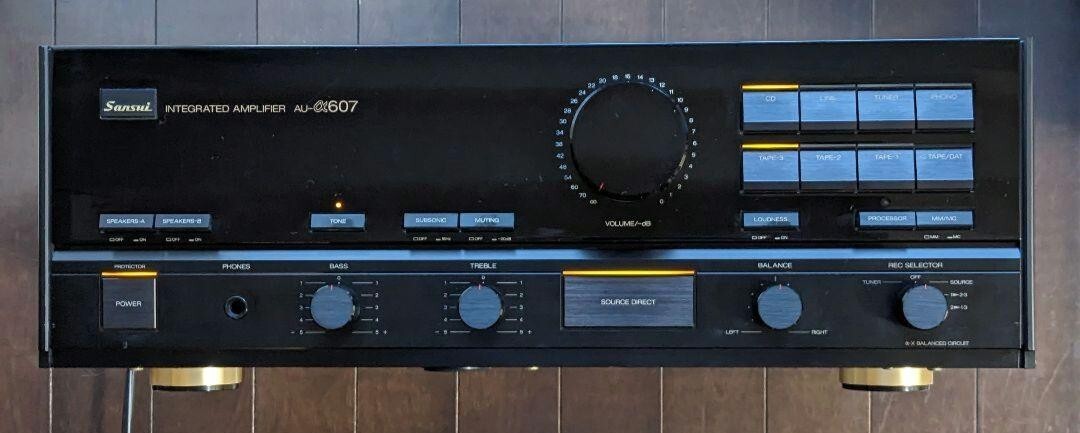 SANSUI AU-α607 Integrated Amplifier Working Good Pls read the 