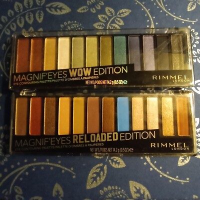 2X Rimmel London Magnif'Eyes Reloaded & Wow Editions Eye Shadow Palettes