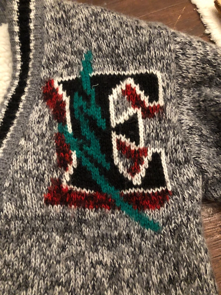 GIGI DE COLECCIÓN Suéter/Cárdigan de Lana de Corderos Grueso Gran Tamaño Negro/Gris/Blanco Bolsillos Foto 2 de 4