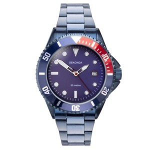 sekonda mens midnight blue watch