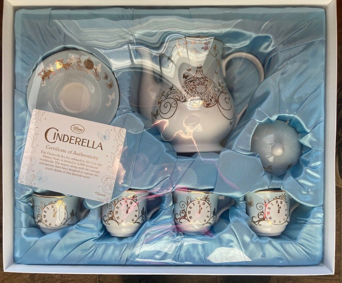 DISNEY STORE CINDERELLA LIMITED EDITION 3000 5PC TEA SET NIB | eBay