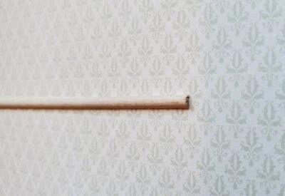 HANDLEY Dollhouse Miniature Trim Half Round Tiny Wood Strip 1/8" x 18" long 1:12 Scale