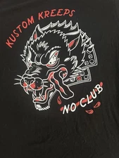 Kustom Kreeps T-shirt M  , excellent . Sourpuss Clothing. Tattoo, motorcycle 