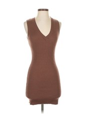 Kendall & Kylie Women Brown Casual Dress XS