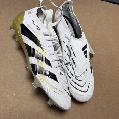 Adidas Predator Elite FT TF JI1095 US 8 Mens White  Cleats Soccer/ Football Gold
